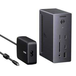 UGreen 14-in-1 USB Type-C TO USB/2x HDMI/DP/RJ45 Docking Station image 3