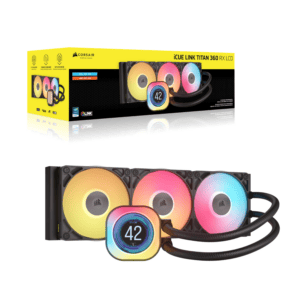 Corsair iCUE LINK TITAN 360 RX LCD Liquid CPU Cooler - Black image 5