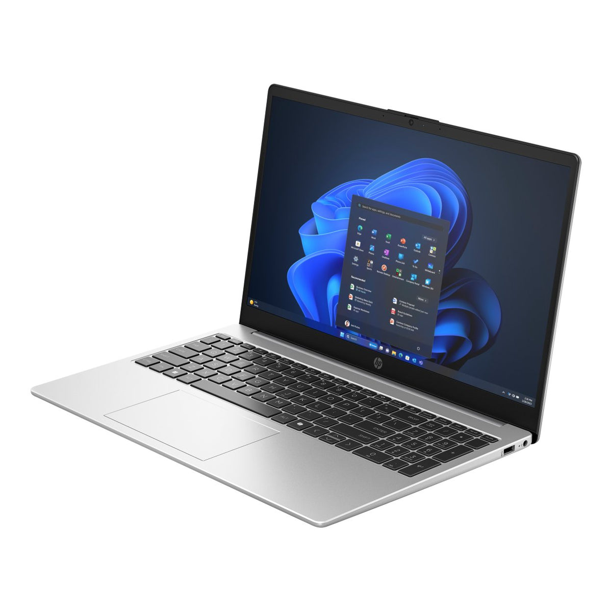 HP 255R G10 15.6-inch FHD Laptop - AMD Ryzen 5 7535U 512GB SSD 8GB RAM Win 11 Home Silver image 3
