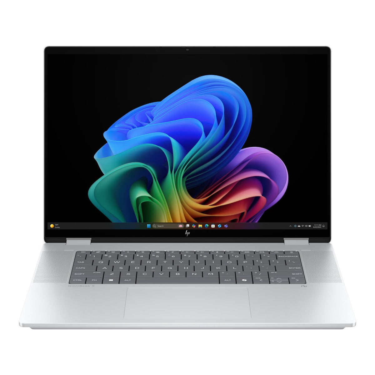 HP OmniBook X Flip 16-as0007ni 16-inch 2K Next Gen AI 2-in-1 Laptop - Intel Core Ultra 7 256V 512GB SSD 16GB RAM Win 11 Home Glacier Silver image 4