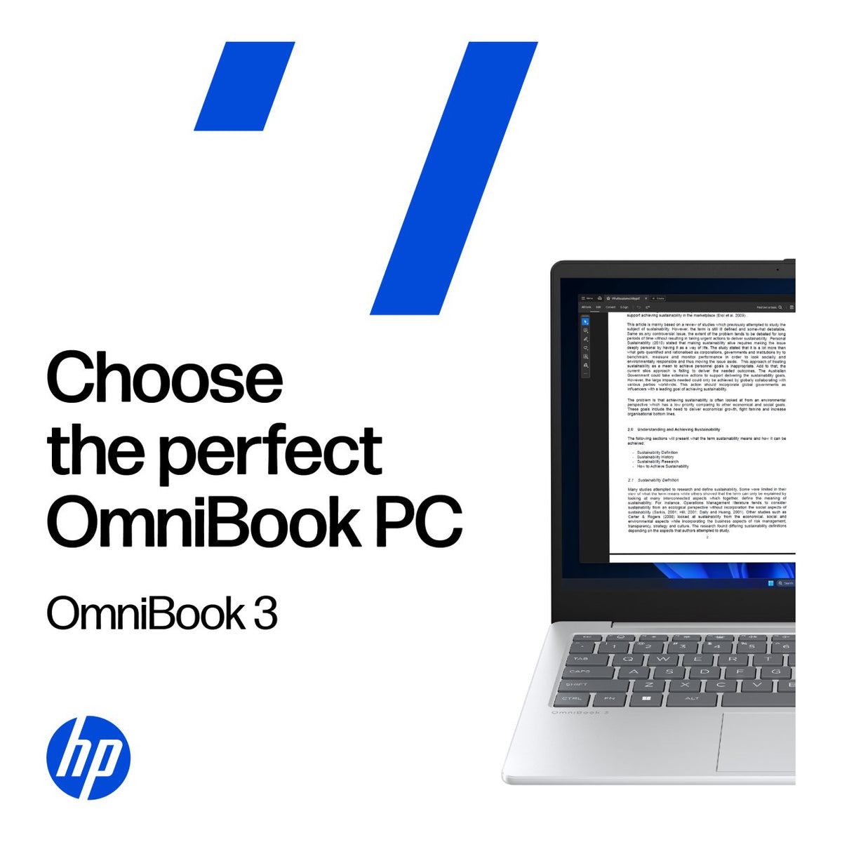 HP OmniBook 3 15-fn0008ni 15.6-inch FHD Next Gen AI Laptop - AMD Ryzen 5 330 512GB SSD 16GB RAM Win 11 Home Glacier Silver image 8