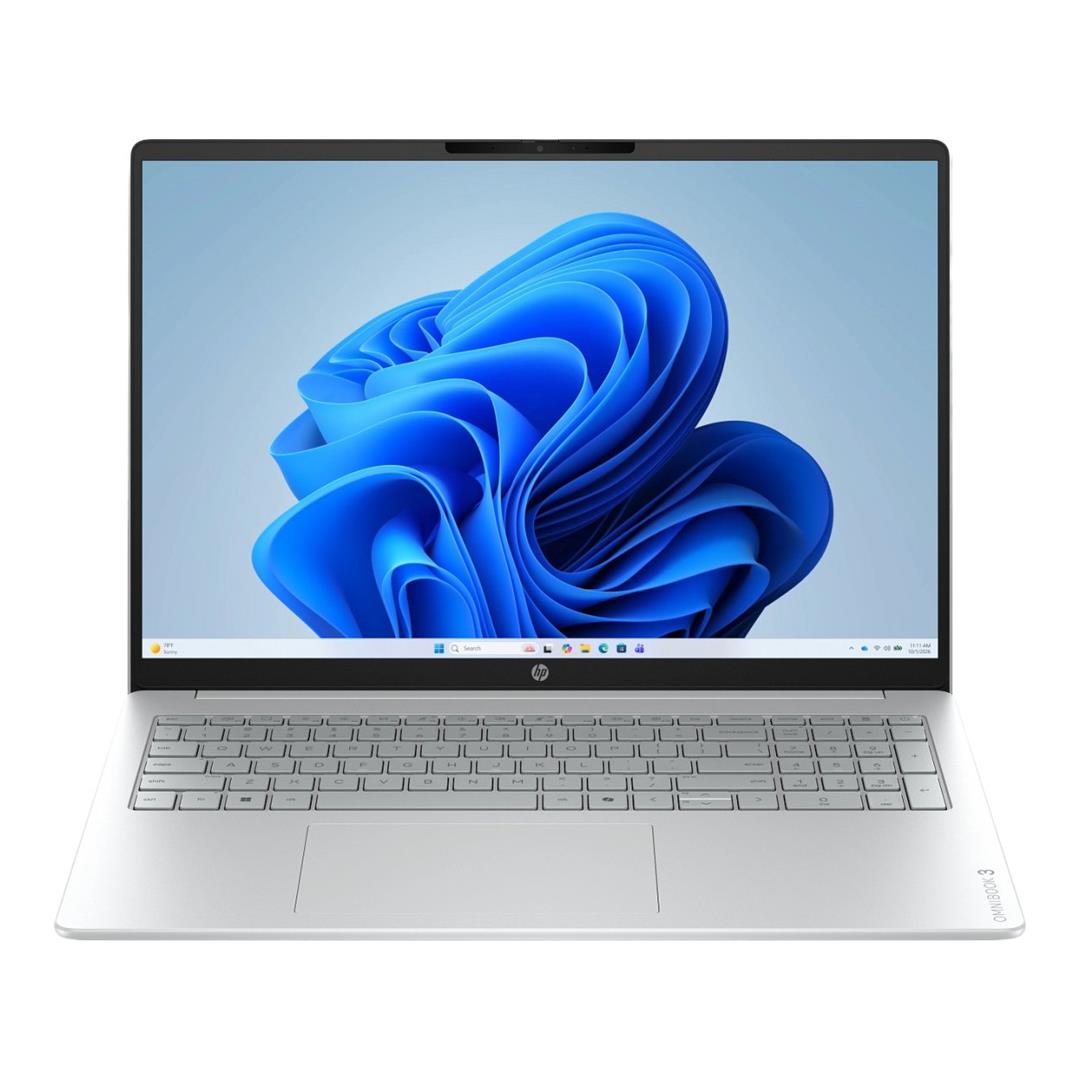 HP OmniBook 3 16-by0025ni 16-inch 2K Laptop - AMD Ryzen 5 130 512GB SSD 8GB RAM Win 11 Home Glacier Silver