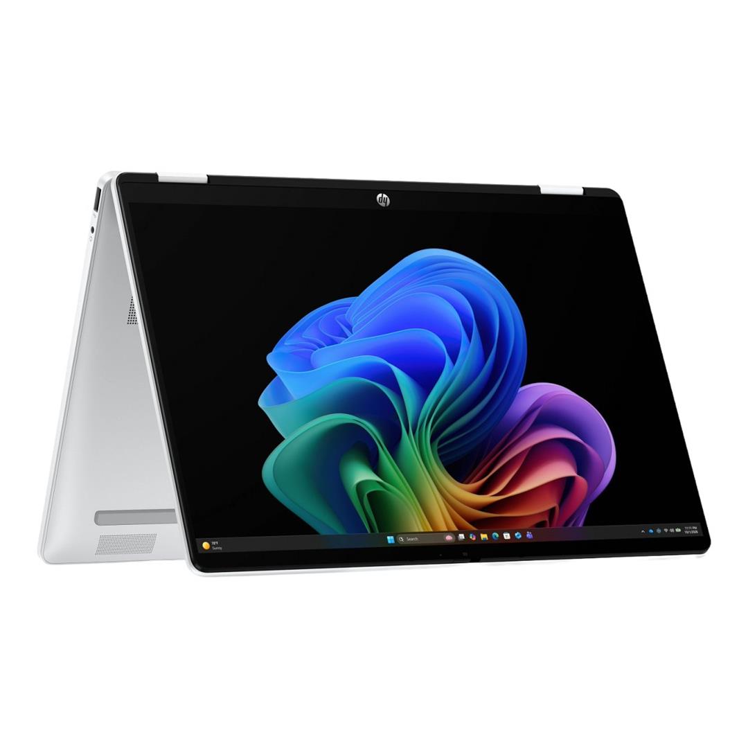 HP OmniBook 5 Flip 14-km00 14-inch 2K Next Gen AI 2-in-1 Laptop - Intel Core Ultra 7 355 512GB SSD 16GB RAM Win 11 Home Glacier Silver