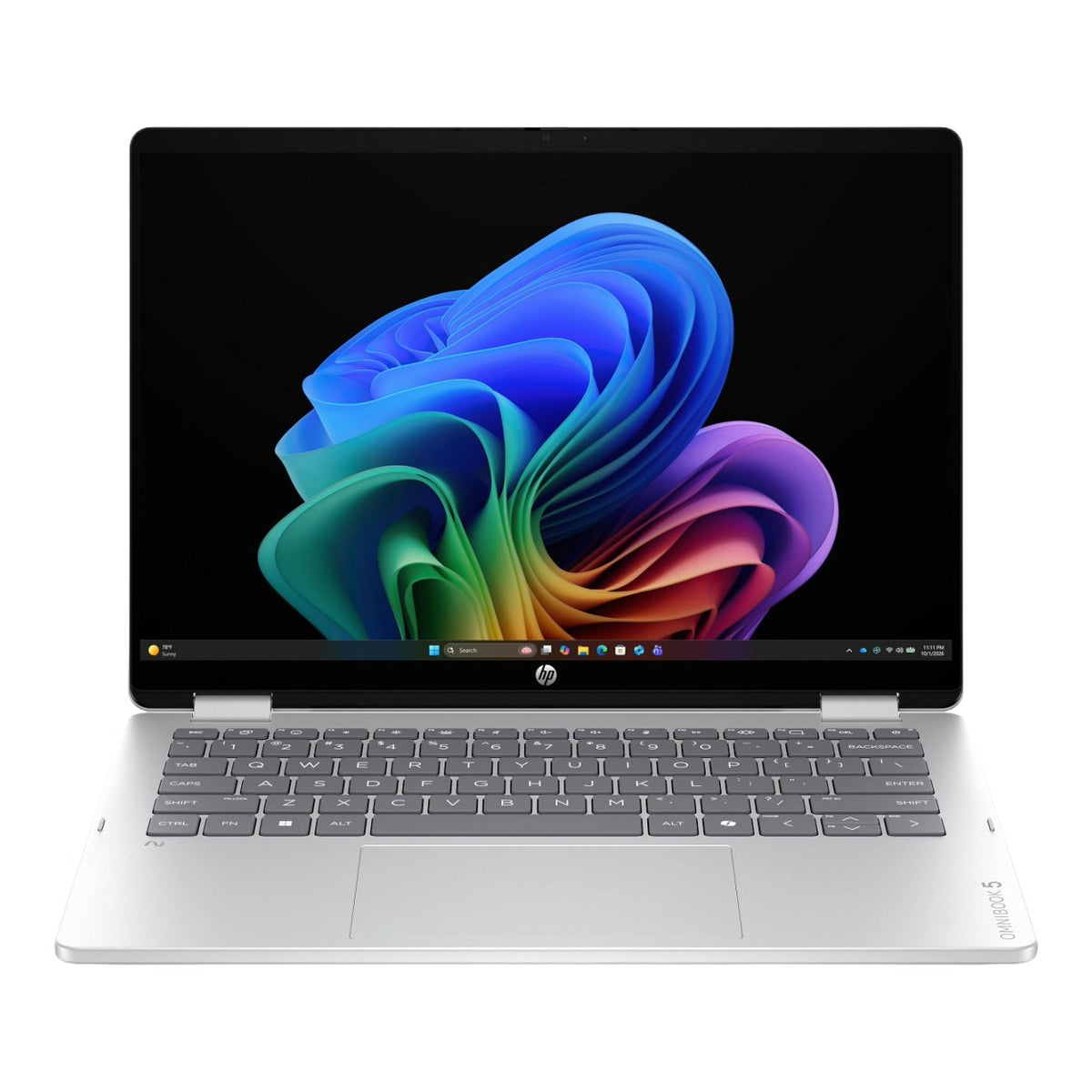HP OmniBook 5 Flip 14-km00 14-inch 2K Next Gen AI 2-in-1 Laptop - Intel Core Ultra 7 355 512GB SSD 16GB RAM Win 11 Home Glacier Silver image 4