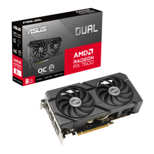 ASUS Dual Radeon RX 7600 EVO OC Edition 8GB GDDR6 Graphics Card image 1