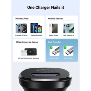 UGREEN Car Charger Fast Charging 30W 2Ports image 7