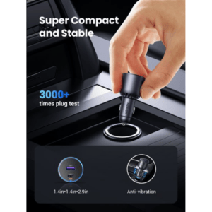 UGREEN 63W Type-C + USB A Fast Car Charger image 5