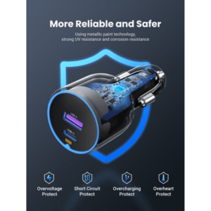 UGREEN 63W Type-C + USB A Fast Car Charger image 6