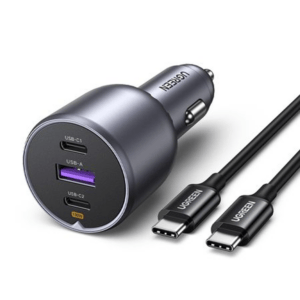 UGREEN 130W USB-C 3-port Car Charger image 2