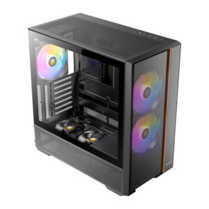 Antec FLUX Rear ARGB ATX Mid Tower Gaming Chassis - Black image 4