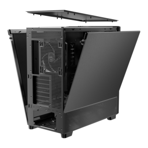Antec FLUX SE E-ATX | ATX | Micro-ATX | ITX Mid-Tower Gaming Chassis Wood Front Panel- Black image 6