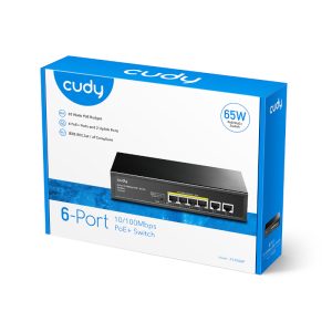 Cudy 6-Port Ethernet Unmanaged Switch - 4 Ports POE image 4