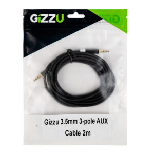 Gizzu 3.5mm AUX Cable 2m - Black image 4