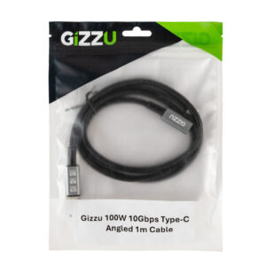 Gizzu 100W 10Gbps Type-C Angled 1m Cable image 3