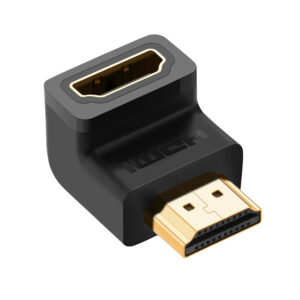 UGREEN HD112 HDMI 4K Male to Female Down-angled Connector - Black image 2