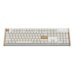 Keychron K10 HE Special Edition Full-size Hot-Swap Gateron Dbl-Rail Nebula Switch RGB Wireless Keyboard - White (Wood + Al) image 3