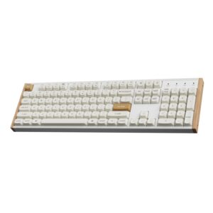 Keychron K10 HE Special Edition Full-size Hot-Swap Gateron Dbl-Rail Nebula Switch RGB Wireless Keyboard - White (Wood + Al) image 4