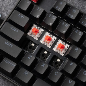 Keychron K8 QMK 80% TKL Wireless Mechanical Keyboard V2 Red Switches - Black image 4