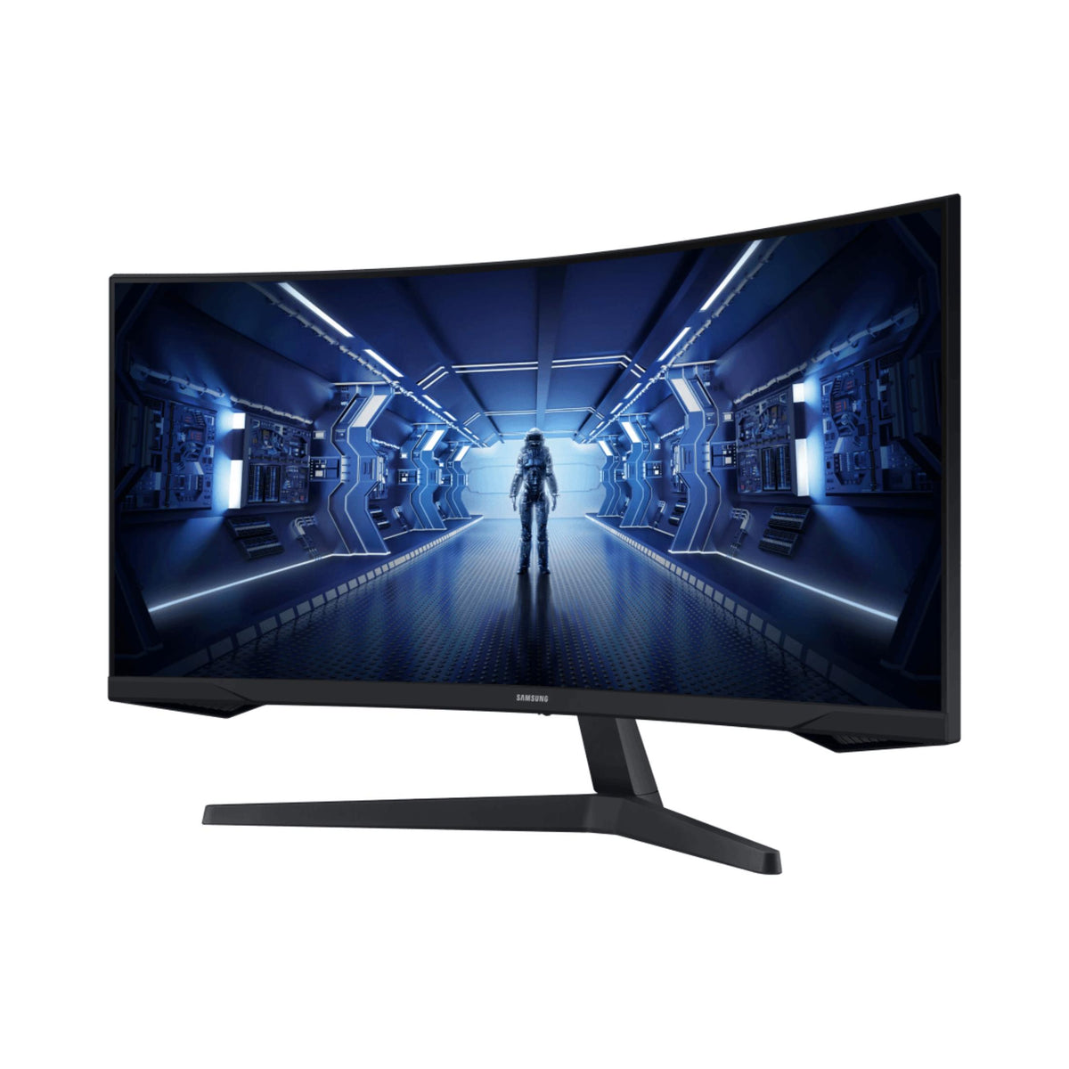 Samsung Odyssey 34-inch 3440x1440p QHD 21:9 165Hz 1ms VA LED Curved Monitor LC34G55TWWPXEN image 2