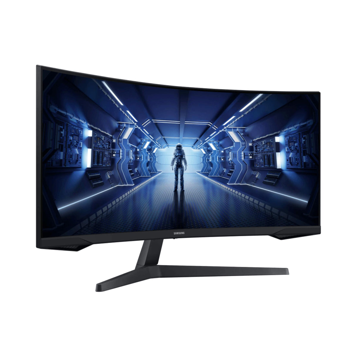 Samsung Odyssey 34-inch 3440x1440p QHD 21:9 165Hz 1ms VA LED Curved Monitor LC34G55TWWPXEN image 3