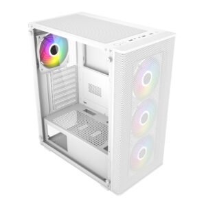 FSP M220 ATX Mid Tower Gaming Chassis - White image 4
