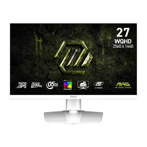 MSI MAG 274QRFW E20 27-inch 2560 x 1440p WQHD 16:9 200Hz 0.5ms LED IPS Gaming Monitor