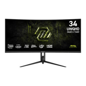 MSI MAG 342CQRF E20 34-inch 3440 x 1440p UWQHD 21:9 200Hz 0.5ms LED VA Curved Gaming Monitor image 1