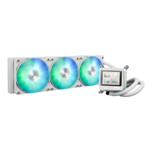 Asus MAX Gaming LC 360 ARGB LCD All-in-one CPU Liquid Cooler - White image 1