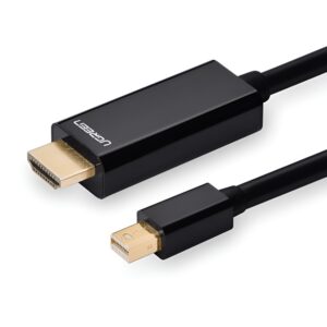 UGREEN Mini DisplayPort Male to 4K@30Hz HDMI Cable 1.5m - Black image 1