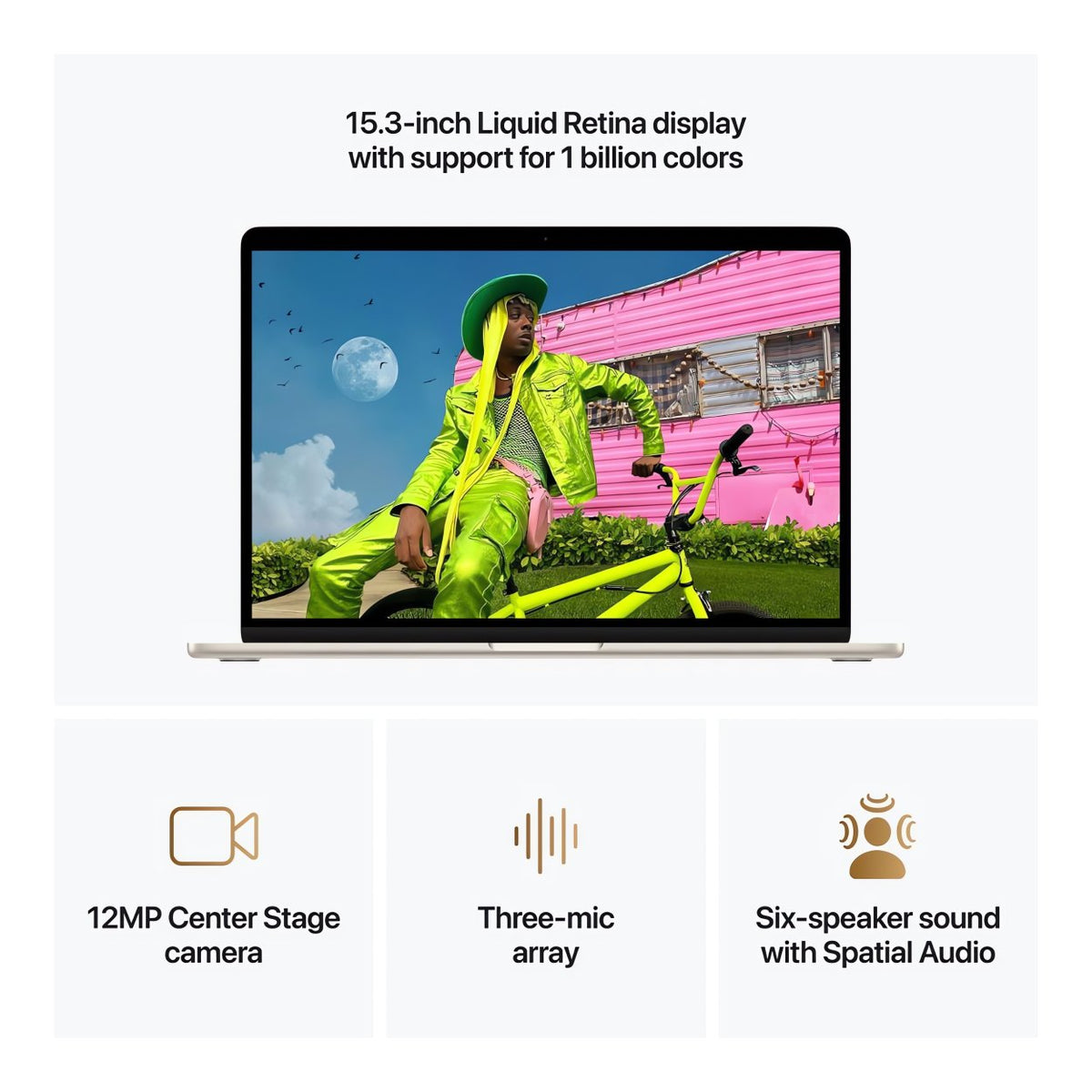 Apple MacBook Air 15.3-inch Retina Laptop - Apple M5 1TB SSD 16GB RAM macOS Starlight image 7
