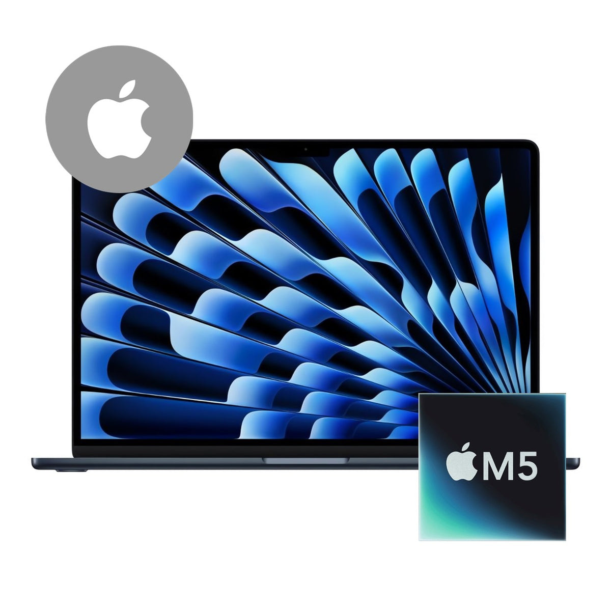 Apple MacBook Air 15.3-inch Retina Laptop - Apple M5 512GB SSD 16GB RAM macOS Midnight image 2