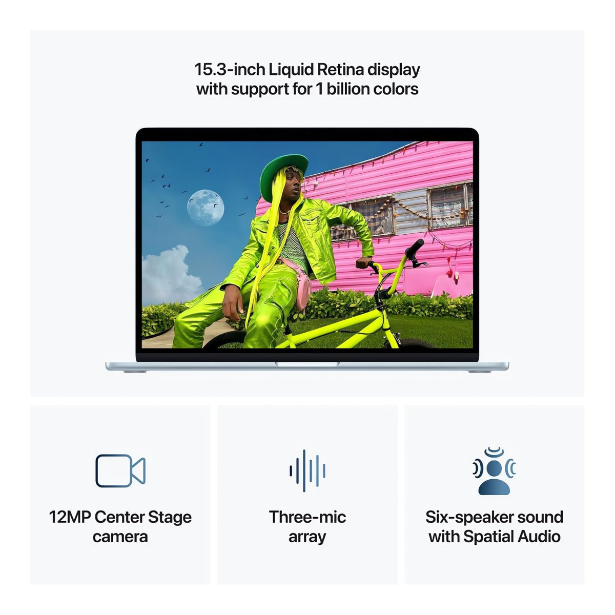 Apple MacBook Air 15.3-inch Retina Laptop - Apple M5 1TB SSD 24GB RAM macOS Sky Blue image 7