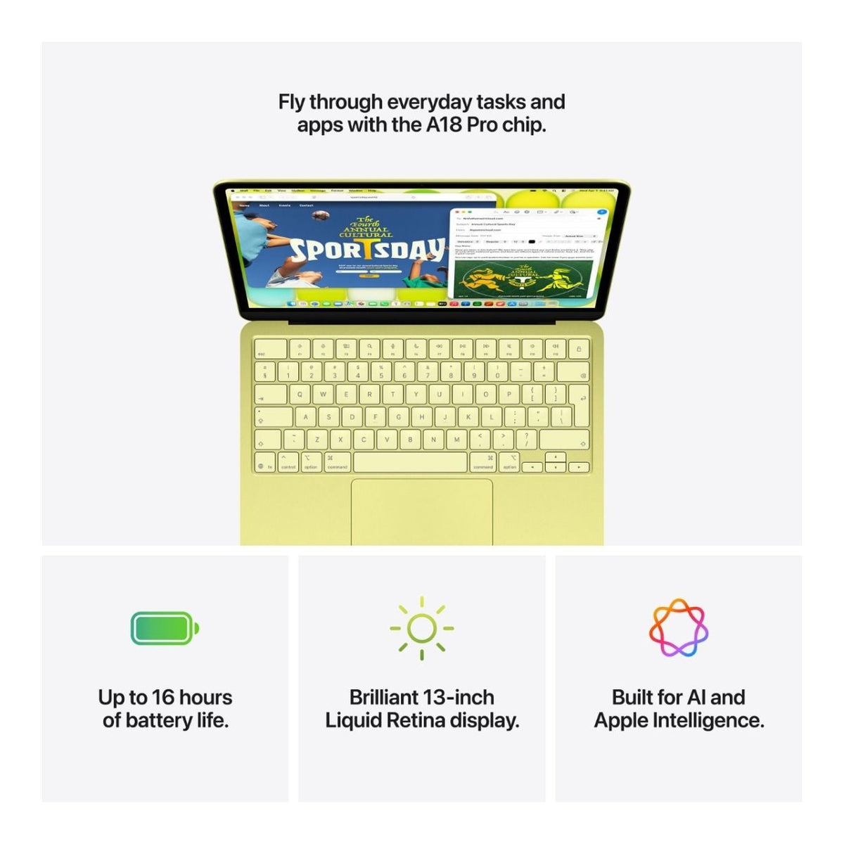Apple MacBook Neo 13-inch Retina Laptop - Apple A18 Pro 256GB SSD 8GB RAM macOS Blush image 8