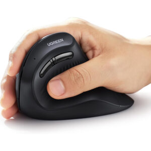 UGREEN Multi-Mode Vertical Mouse Bluetooth and 2.4G Wireless–Black image 2