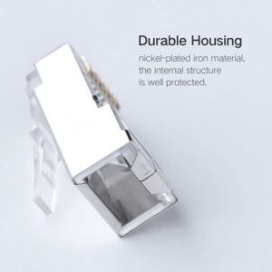 UGREEN NW111 RJ45 Cat6 Ethernet Network Head 100 Pack - Silver/Transparent image 3