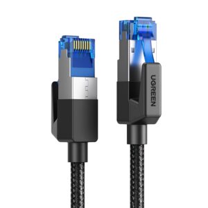 UGREEN Cat8 Nylon Braided Ethernet Cable - 40Gbps with Modular Plugs - 2m image 1