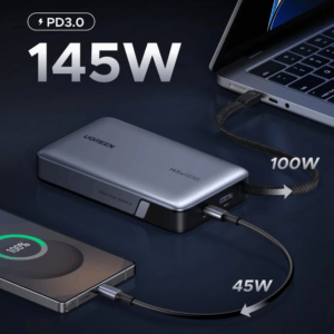 UGREEN Nexode 145W 20000mAh  Power Bank with built-in USB Type-C Cable image 2