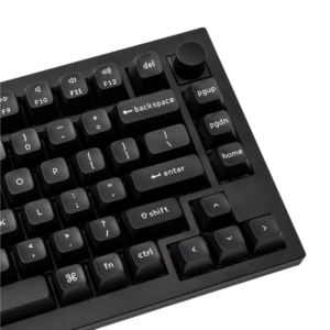 Keychron double Shot KSA PBTFull Keycap Set - White On Black image 3