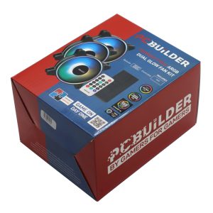 PCBuilder Tempest Chill Fan Kit 3x120MM Dual Glow ARGB Fan + Controller + RF Remote image 5