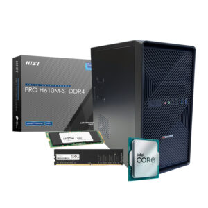 PCBUiLDER™ Intel Core i3-14100 HOME MASTER Windows 11 Desktop PC image 1