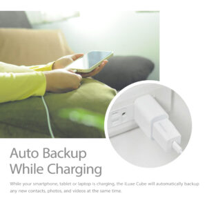 Patriot iLuxe Cube 256GB Type-C Smart Backup Solution - White image 5