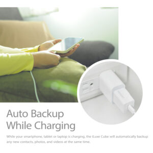 Patriot iLuxe Cube 512GB Type-C Smart Backup Solution - White image 5