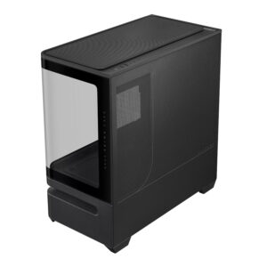 Asus Prime AP202 ARGB Curved Tempered Glass Micro-ATX Chassis – Black image 6