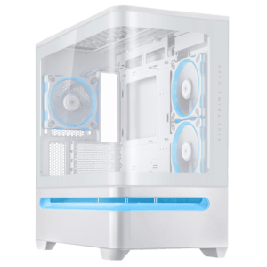 ASUS Prime AP202 ARGB mATX White Chassis image 1