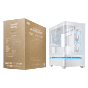 ASUS Prime AP202 ARGB mATX White Chassis image 7