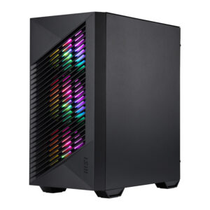 MSI PRO FORGE M050A Micro-ATX Gaming Chassis - Black image 2