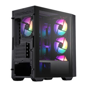 MSI PRO FORGE M050A Micro-ATX Gaming Chassis - Black image 3