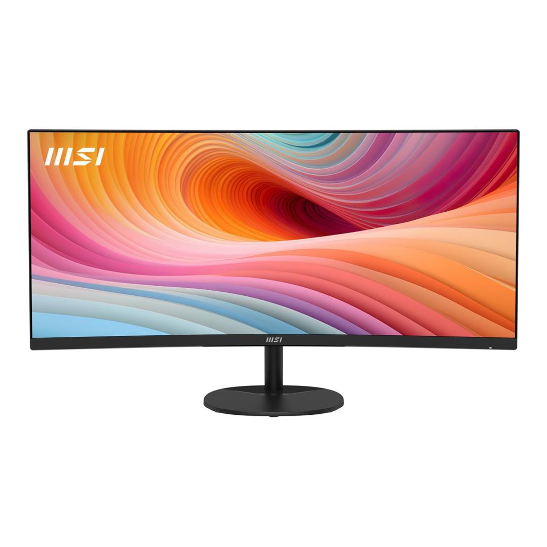MSI Pro MP341CQ E12 34-inch 3440 x 1440p UWQHD 21:9 120Hz 1ms LED VA Productivity Curved Monitor image 1