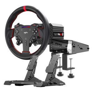 PXN VD6 Direct Drive Sim Racing Wheel | PD-HM Dual Pedal | Z9 Clamp Bundle image 1