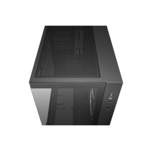 Deepcool CG330 3F Panoramic Dual-Chamber Micro-ATX Gaming Chassis - Black image 5